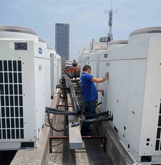 永善中央空调制热和不制冷系统维修方法